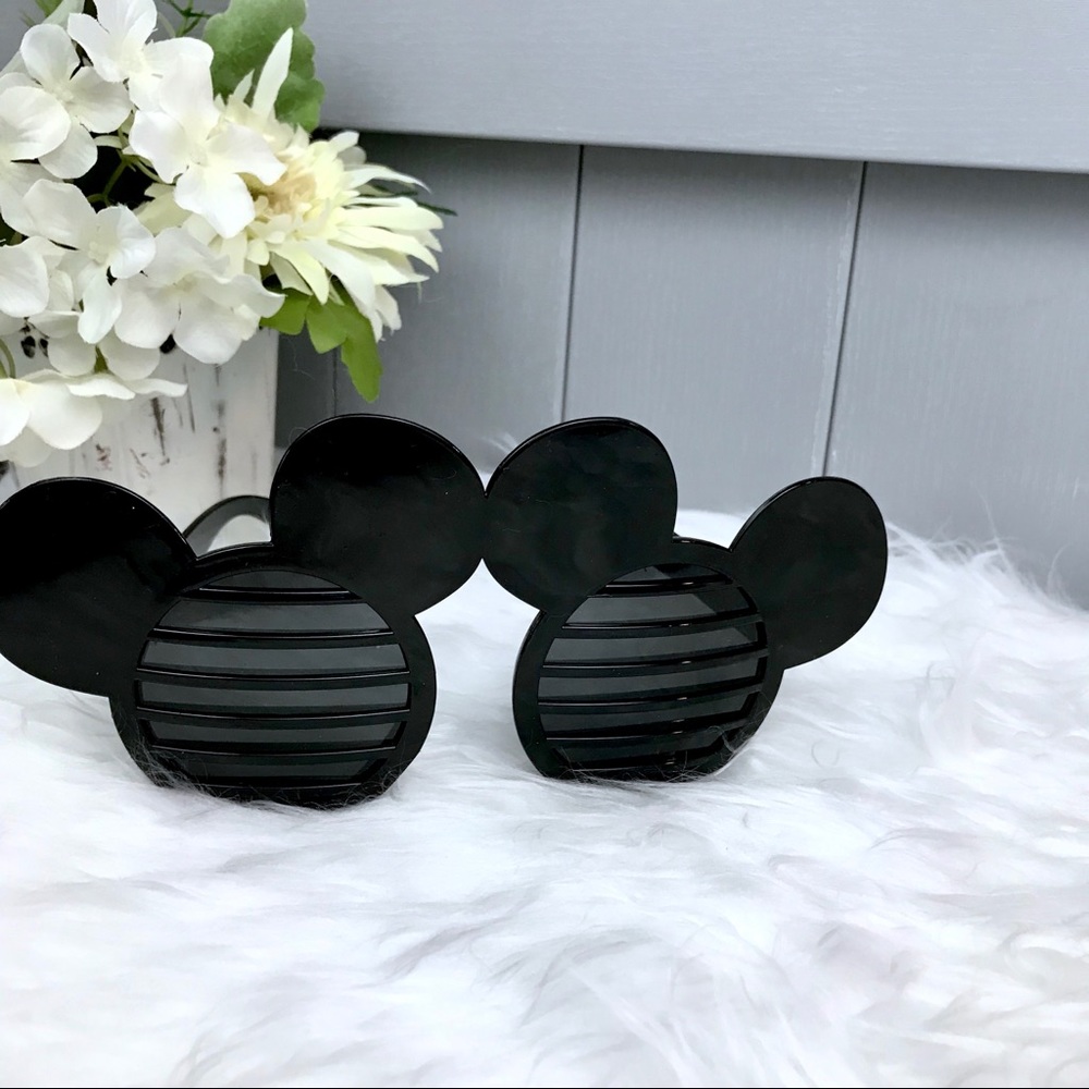 NIB Mickey Mouse Ears Black Sunglasses Adult Kid - Picture 2 of 8